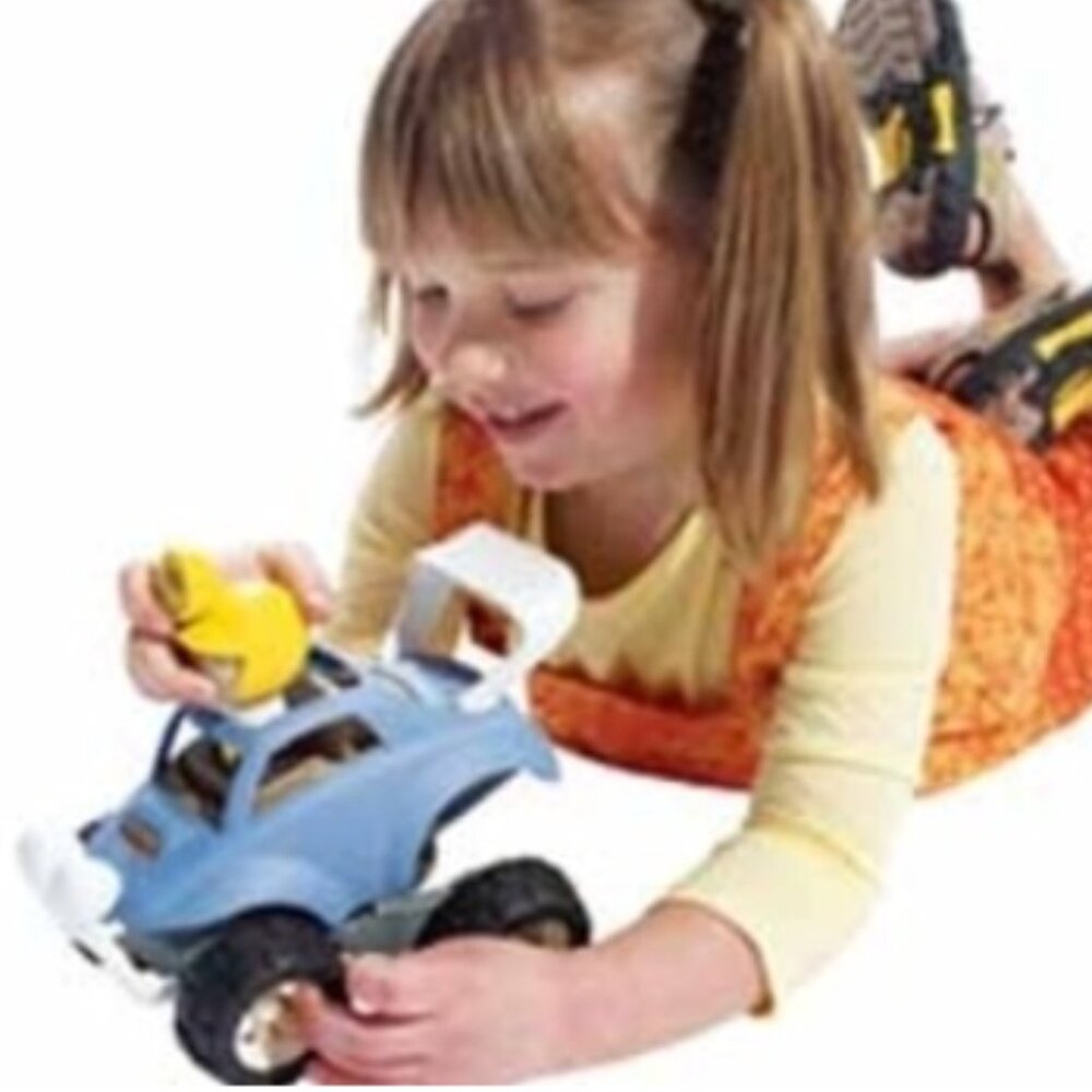 SPRIG Lot of Toys Blue Car Paraglider Skateboarder 6 Little People